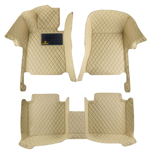 Diamond stitch luxury car mats