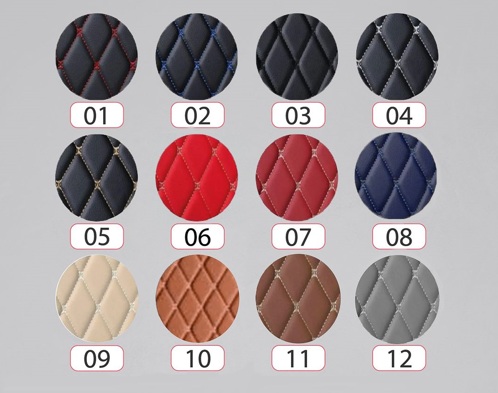 Diamond Stitching Flat Car Mats for Volvo V90, XC40, XC60