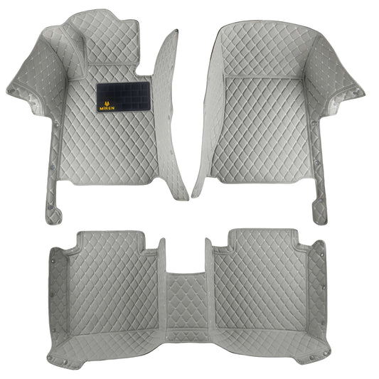 Diamond stitch luxury car mats