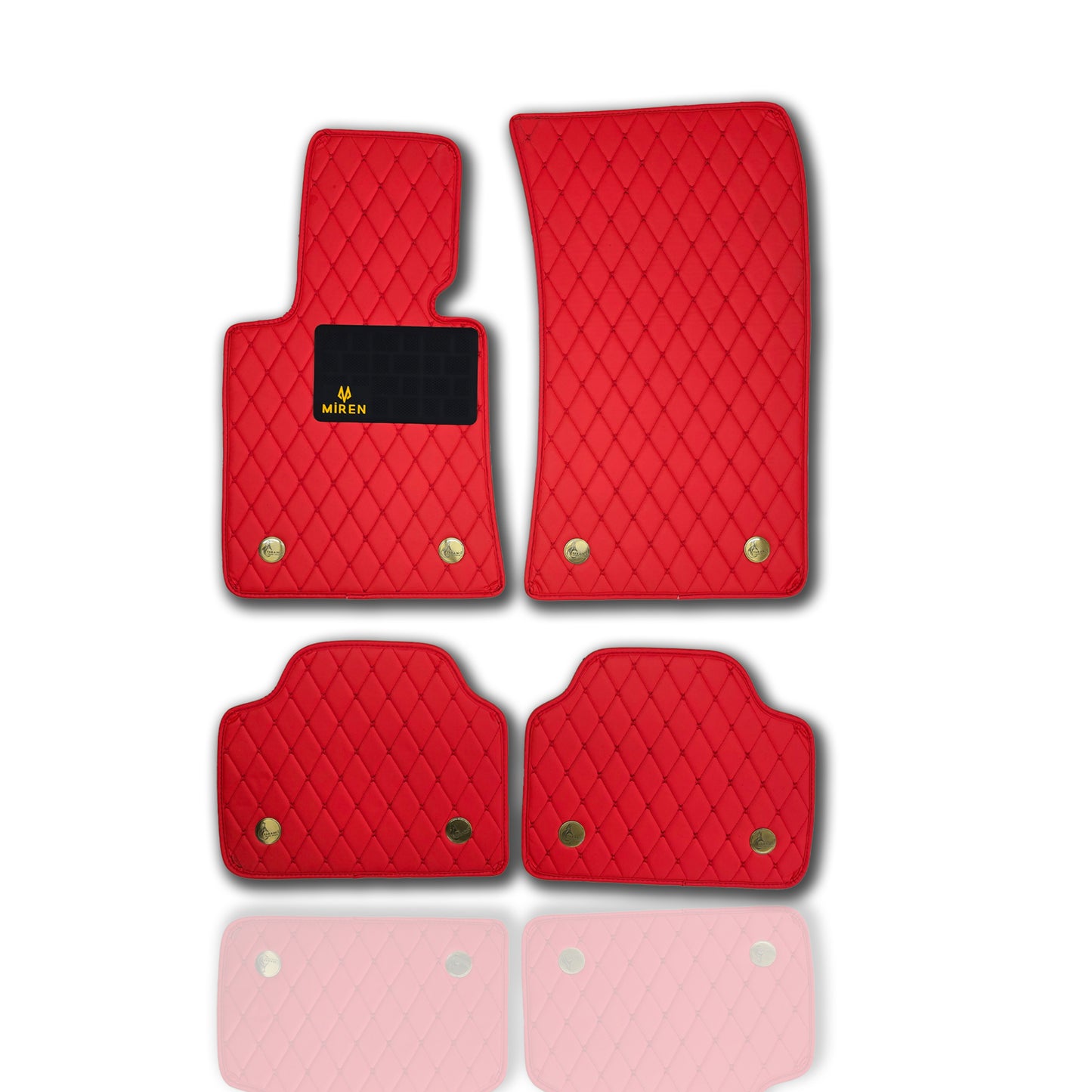 Diamond Stitching Flat Car Mats for Volvo V90, XC40, XC60