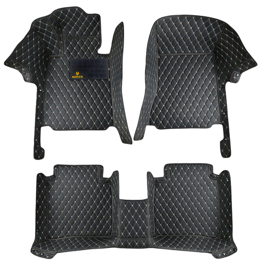 Diamond stitch luxury car mats