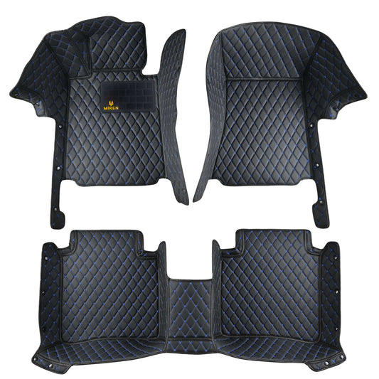 Diamond stitch luxury car mats