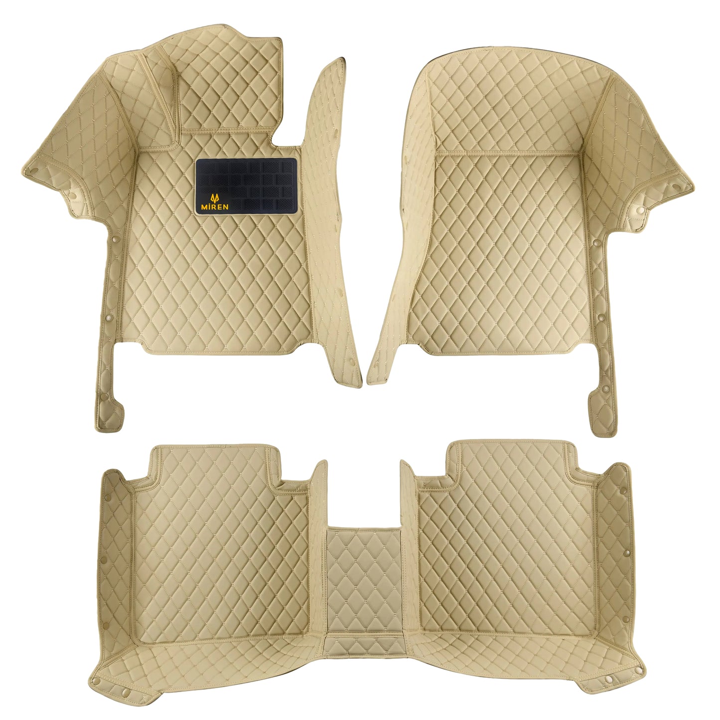 Diamond Stitching Full Coverage Car Mats For Mitsubishi