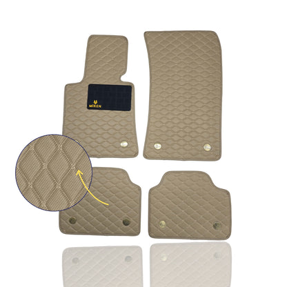 Diamond Stitching Carbon Fiber Car Mats for Chevrolet Miren