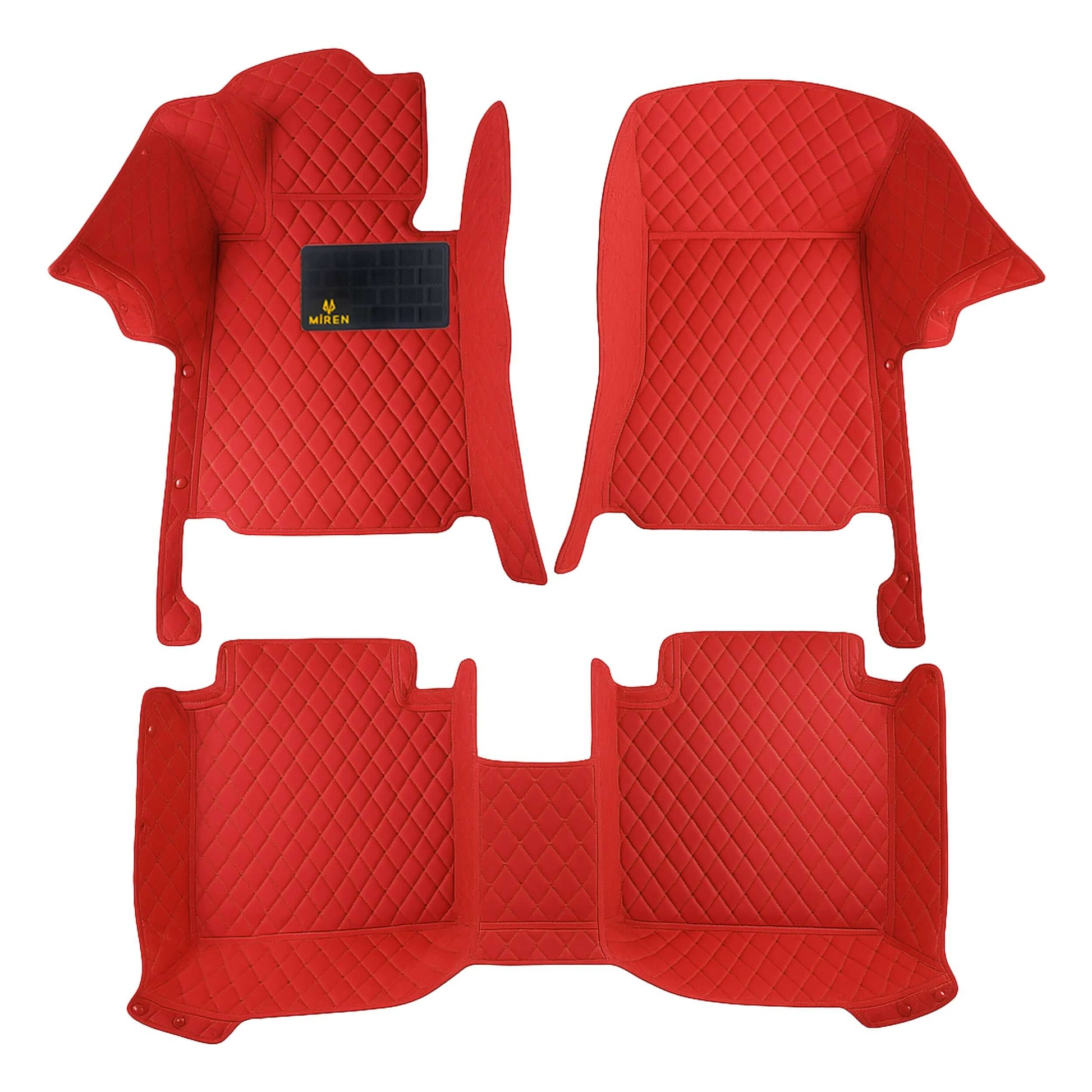 Diamond stitch car mats | Front View