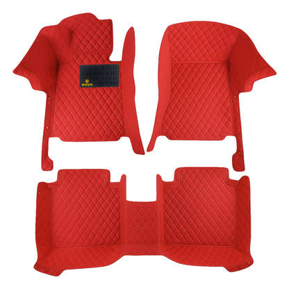 Diamond stitch car mats | Front View