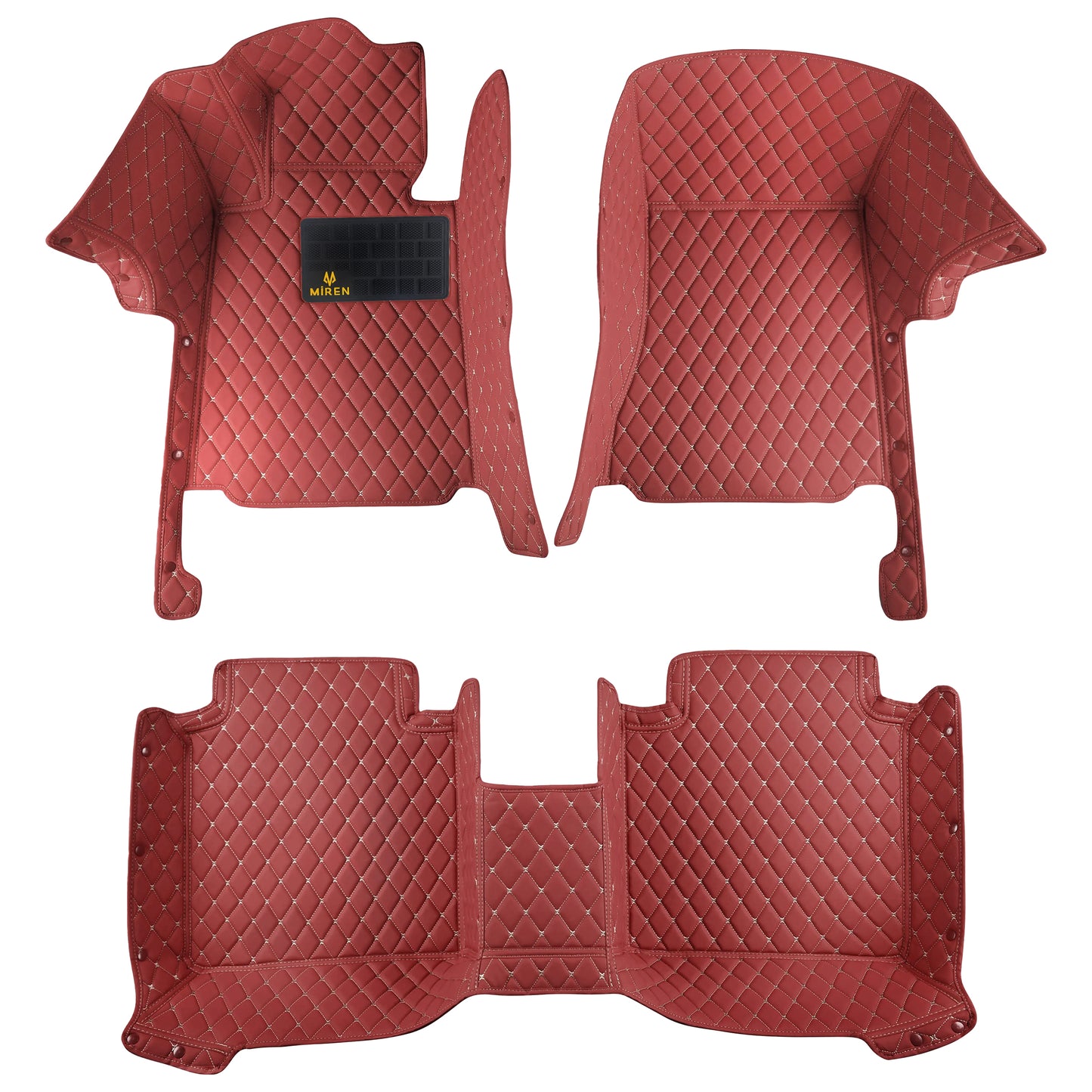 Diamond Stitching Deep Dish Car Mats for Mercedes B Series