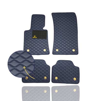 Diamond Stitching Carbon Fiber Car Mats for Chevrolet Miren