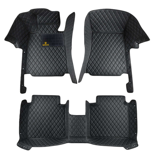 Diamond stitch luxury car mats