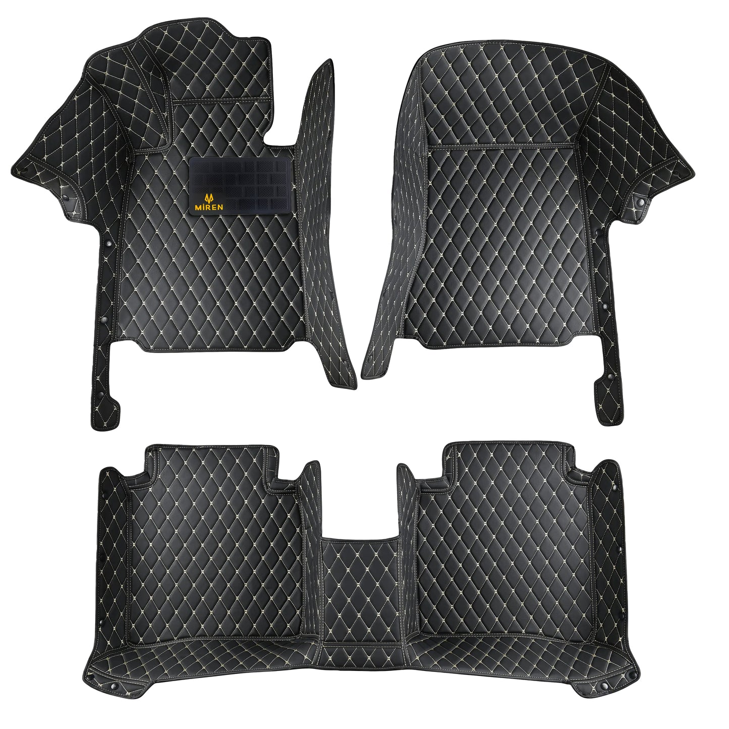 Diamond Stitching Full Coverage Car Mats For Mitsubishi