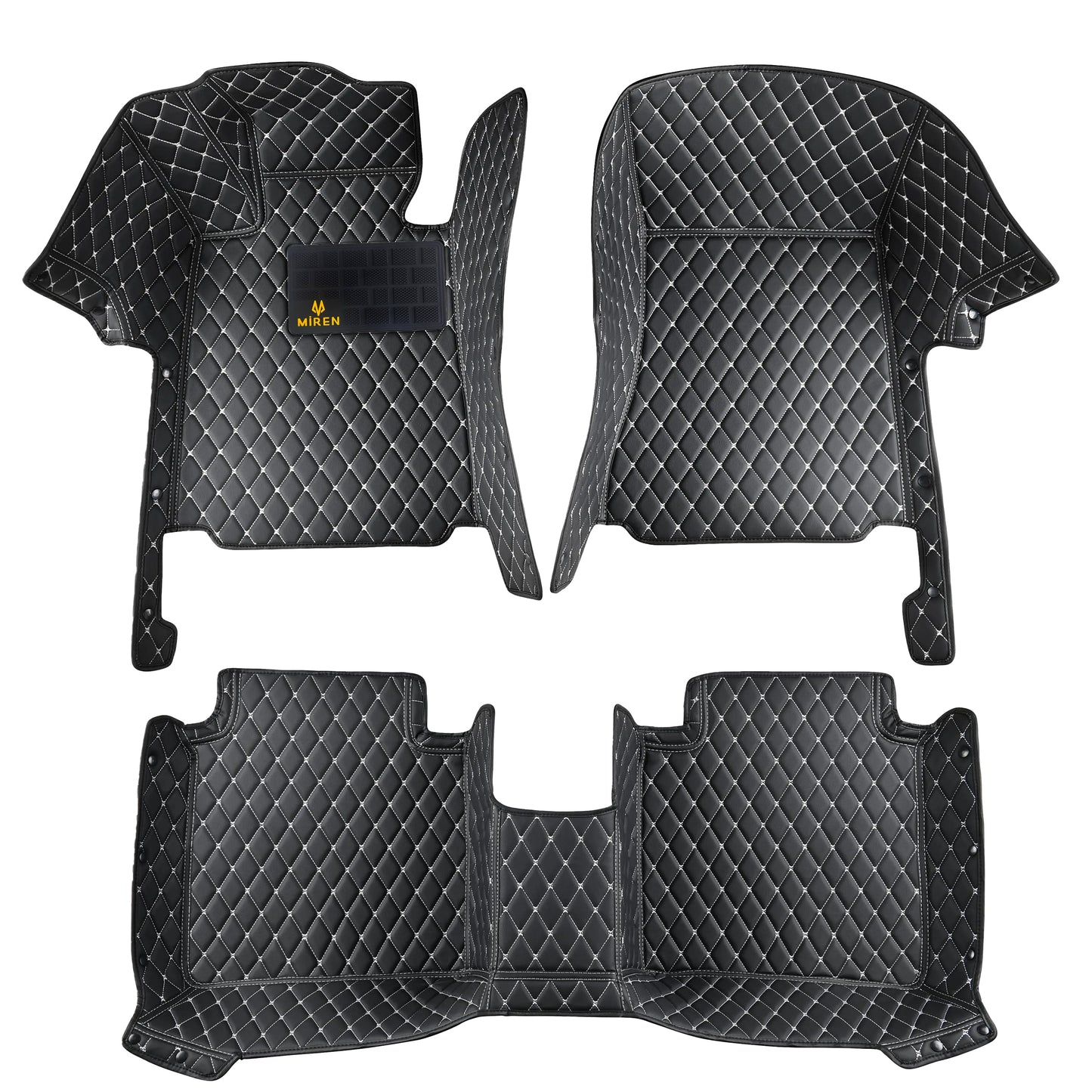 Diamond Stitching Full Coverage Car Mats For Mitsubishi