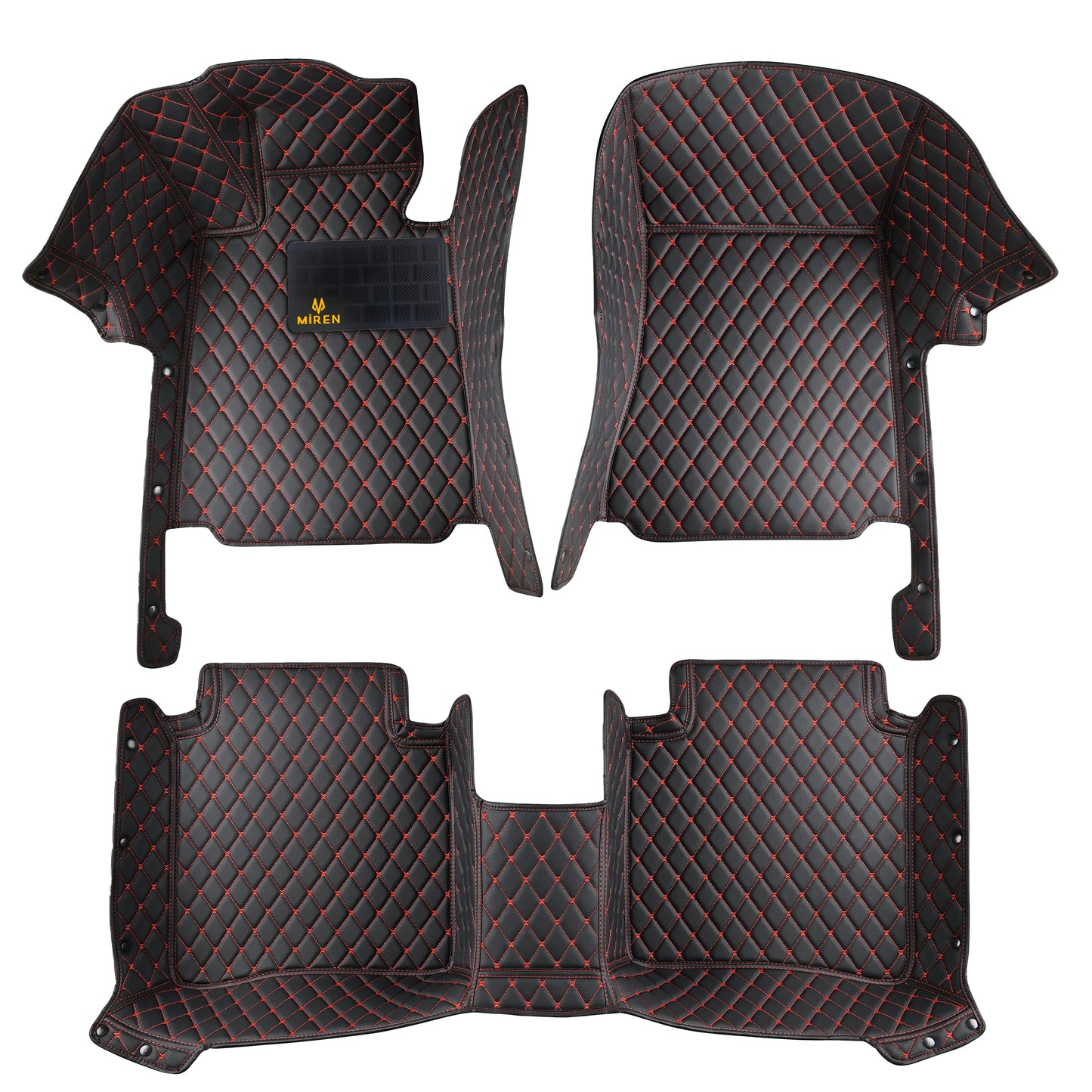Diamond Stitching Full Coverage Car Mats For Mitsubishi