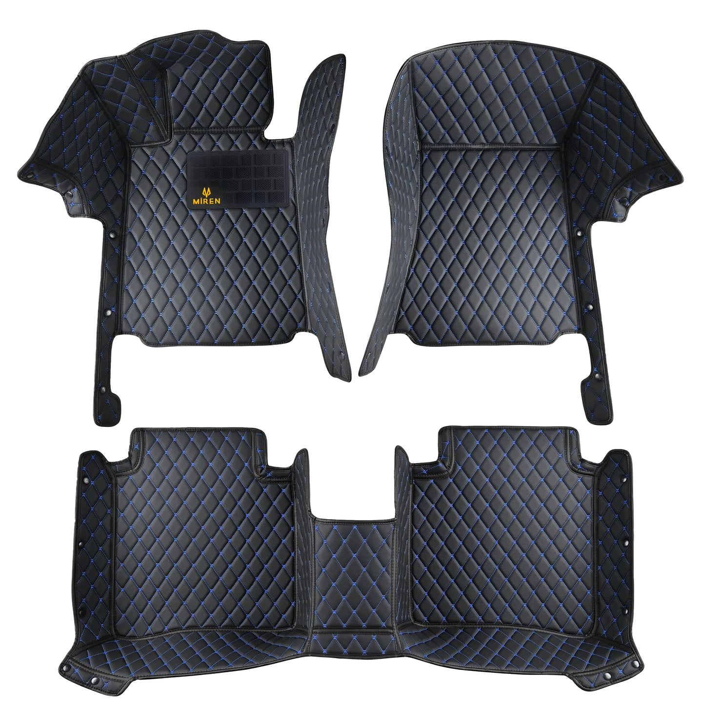 Diamond Stitching Full Coverage Car Mats For Mitsubishi