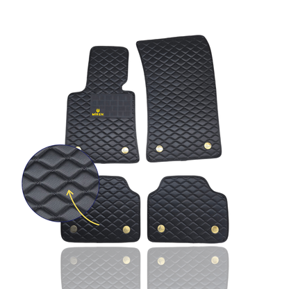 Diamond Stitching Carbon Fiber Car Mats for Chevrolet Miren