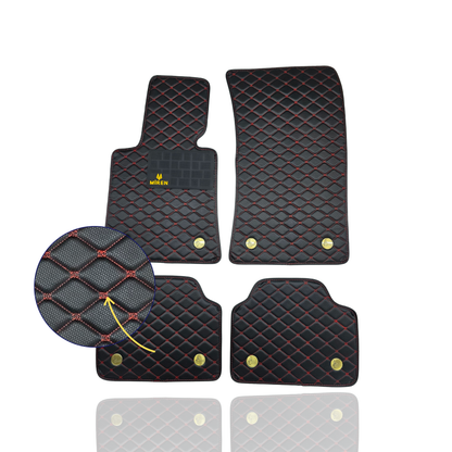 Diamond Stitching Carbon Fiber Car Mats for Chevrolet Miren