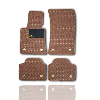 Diamond Stitching Flat Car Mats for Volkswagen Polo, Scirocco, Sharan