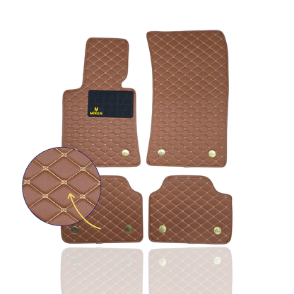 Diamond Stitching Carbon Fiber Car Mats for Chevrolet Miren